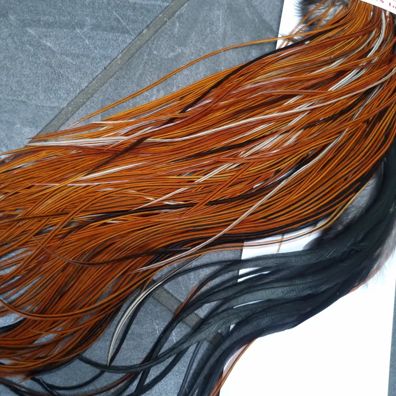 Whiting 1/2 BRONZE Grade Dry Fly Rooster Saddle in Furnace